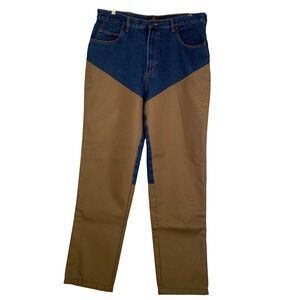 Red Head Mens Jeans 36x34 Blue Khaki Two Tone Work Outdoor Cargo